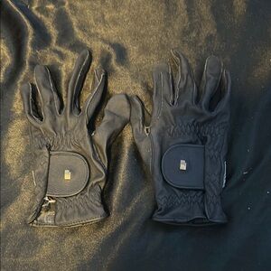 Black Leather Gloves